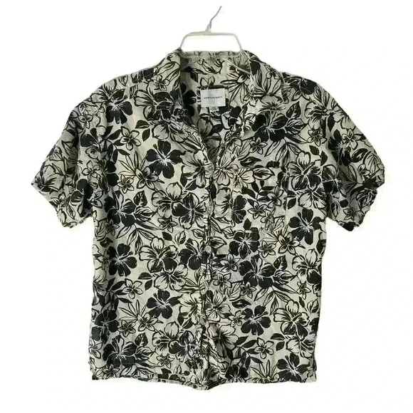 American Eagle Men's Tropical Button Up Resort Shirt Size S - Picture 1 of 11